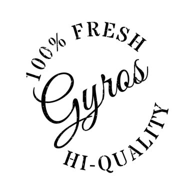 Gyros damga kauçuk grunge
