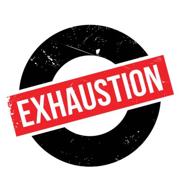 Exhaustion rubber stamp
