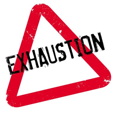 Exhaustion rubber stamp