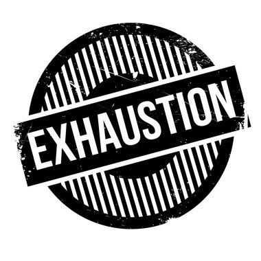 Exhaustion rubber stamp