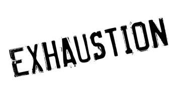 Exhaustion rubber stamp
