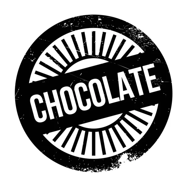 Cioccolato timbro gomma grunge — Vettoriale Stock