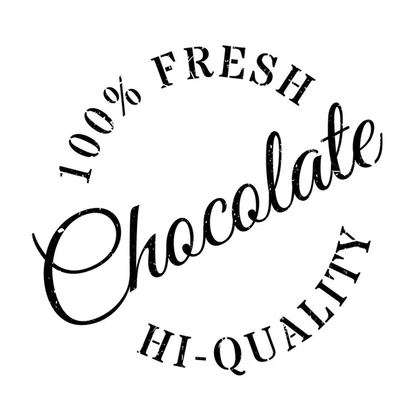Tampon chocolat caoutchouc grunge — Image vectorielle