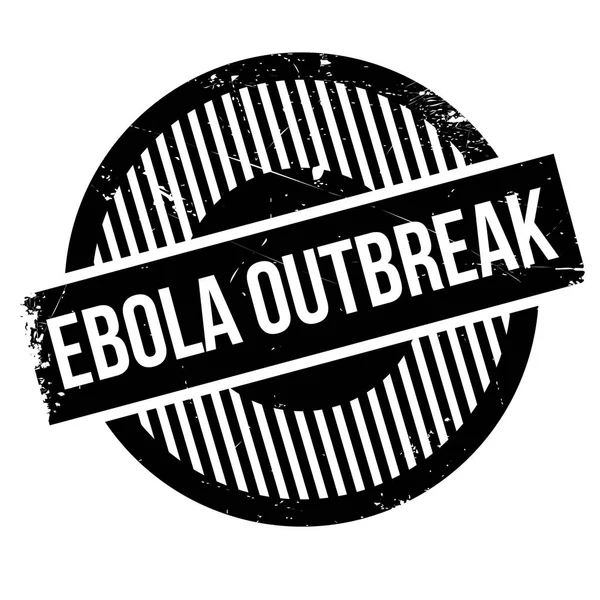 Ebola-Ausbruch mit Stempel — Stockvektor