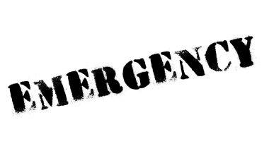 Acil durum damgası kauçuk grunge