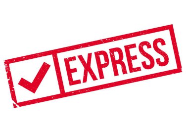 Express stamp rubber grunge clipart
