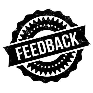 Geribildirim damga kauçuk grunge