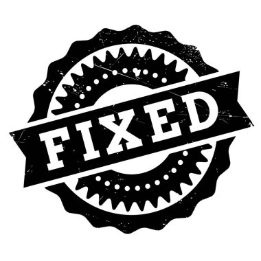 Fixed stamp rubber grunge clipart