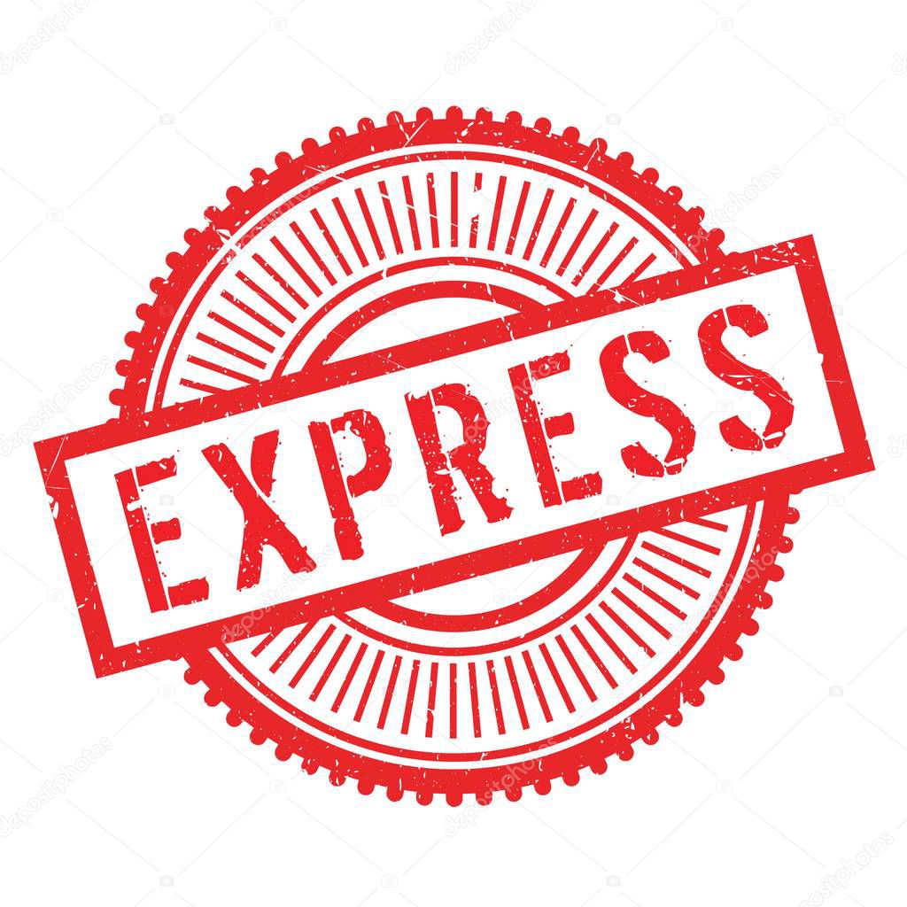 Express stamp rubber grunge