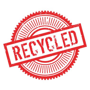 Geri dönüşümlü damga kauçuk grunge