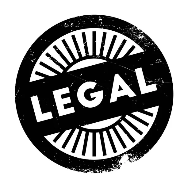 Legal Stempel Gummi Grunge — Stockvektor