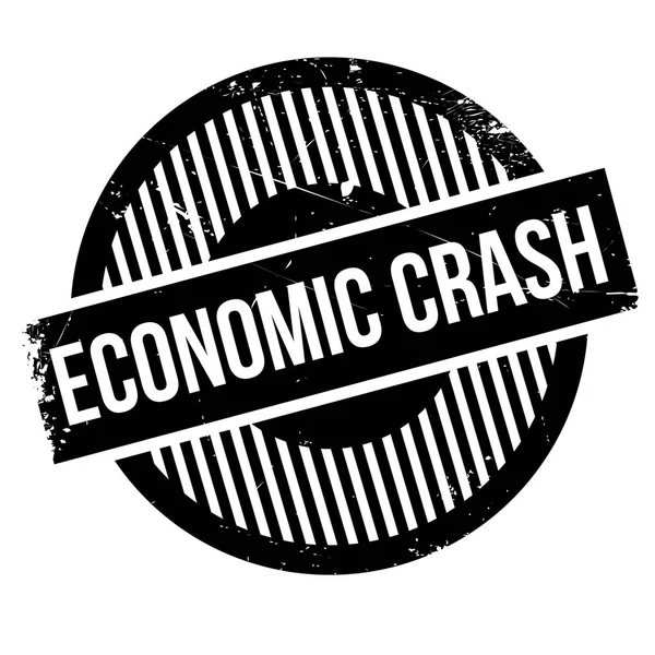 経済クラッシュ ゴム印 — ストックベクタ