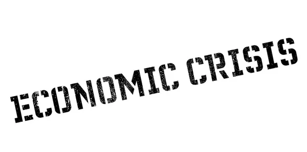 Gazdasági válság gumibélyegző — Stock Vector