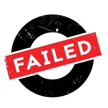 Failed rubber stamp clipart