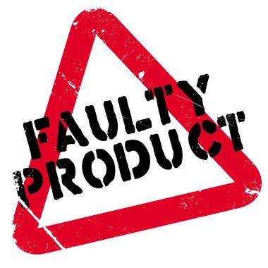 Hatalı ürün lastik damgası