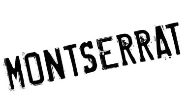 Montserrat damga kauçuk grunge