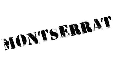 Montserrat damga kauçuk grunge