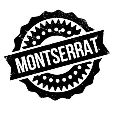 Montserrat damga kauçuk grunge