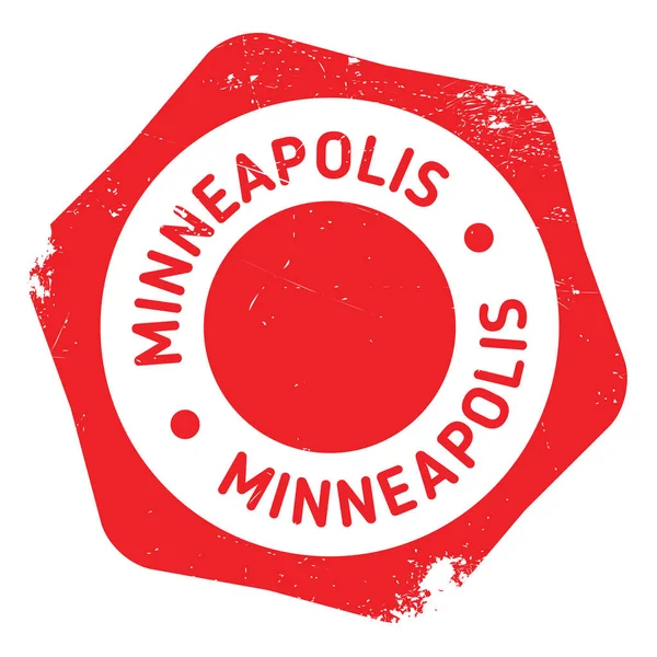 Grunge de goma de sello de Minneapolis — Vector de stock