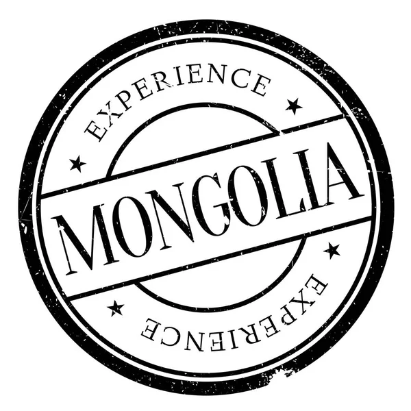 Moğolistan damga kauçuk grunge — Stok Vektör