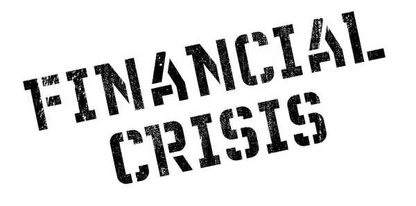 Sello de goma Crisis financiera — Archivo Imágenes Vectoriales
