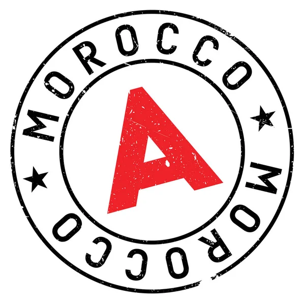 摩洛哥邮票橡胶 grunge — 图库矢量图片