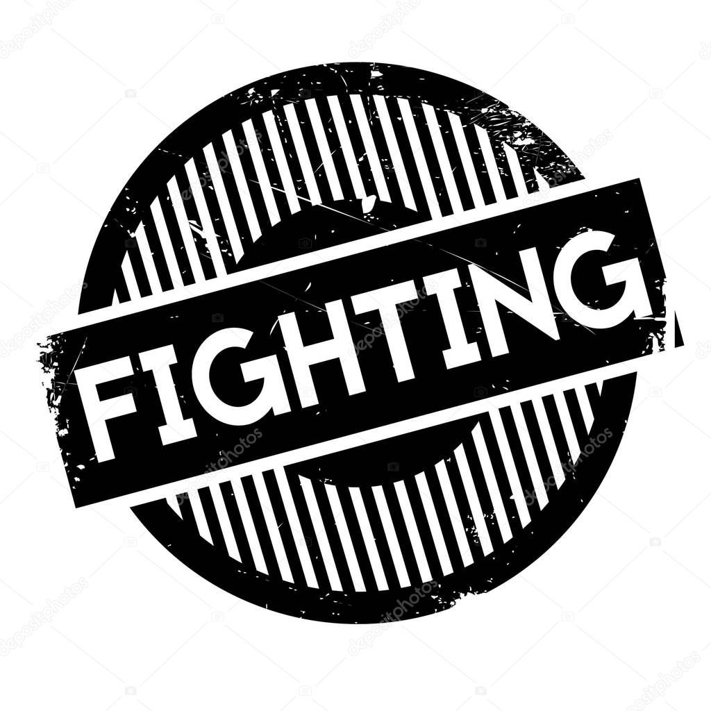 Fighting rubber stamp