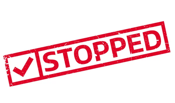 Stopped rubber stamp — Stock Vector