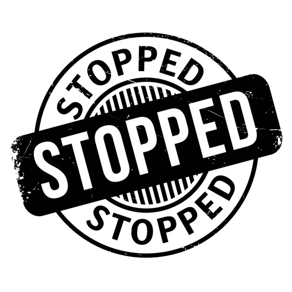 Stopped rubber stamp — Stock Vector