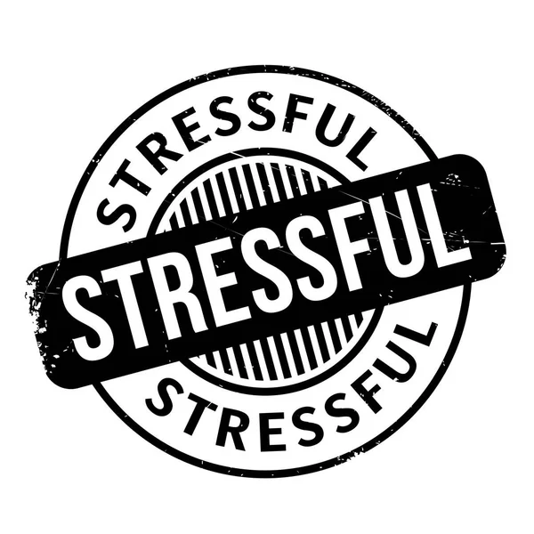 Stressful rubber stamp — Stock Vector