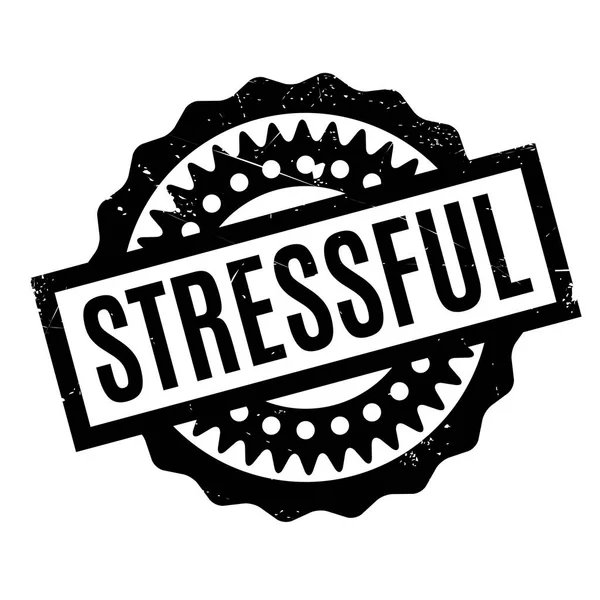 Stressful rubber stamp — Stock Vector