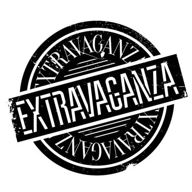 Extravaganza rubber stamp clipart