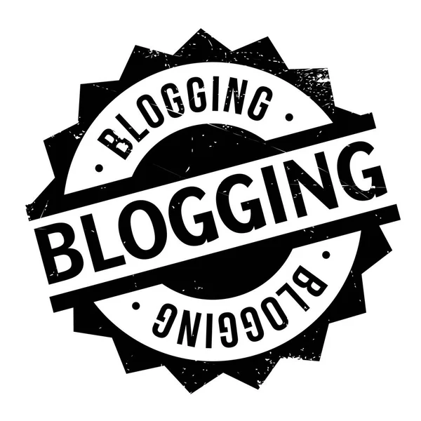 Blogging καουτσούκ σφραγίδα — Διανυσματικό Αρχείο