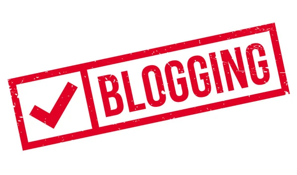 Blogging καουτσούκ σφραγίδα — Διανυσματικό Αρχείο