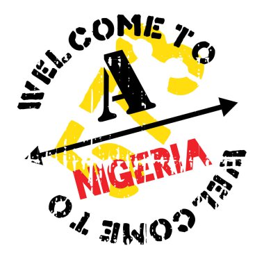 Nijerya damga kauçuk grunge