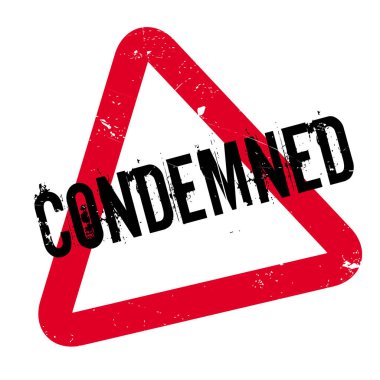 Condemned rubber stamp clipart