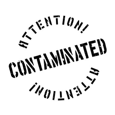 Contaminated rubber stamp clipart