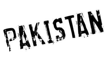 Pakistan damga kauçuk grunge