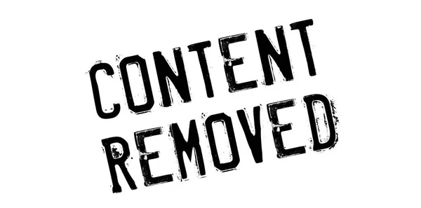 Content Removed rubber stamp — Stock Vector