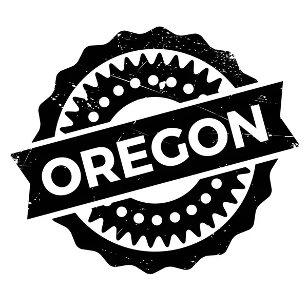 Oregon timbre caoutchouc grunge — Image vectorielle