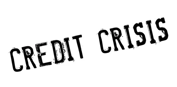Crédito Crisis sello de goma — Archivo Imágenes Vectoriales