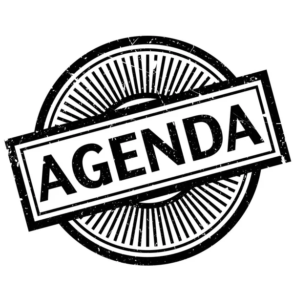 Agenda sello de goma — Archivo Imágenes Vectoriales