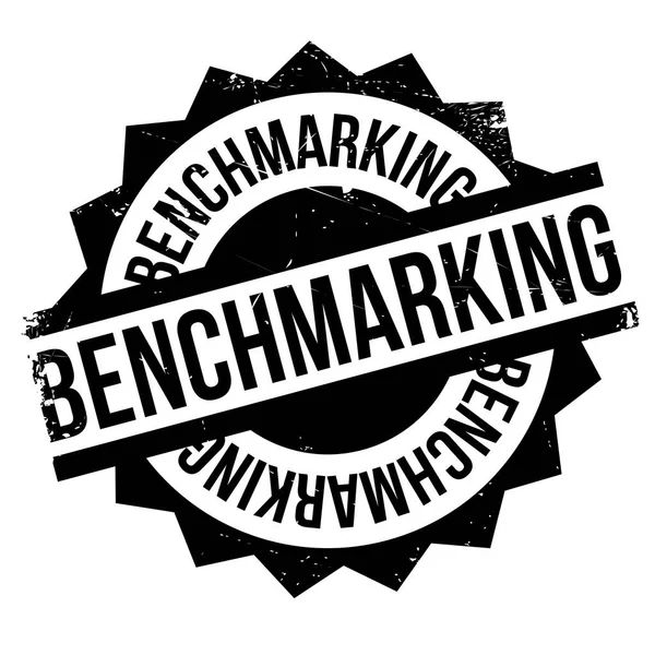 Benchmarking gummistämpel — Stock vektor