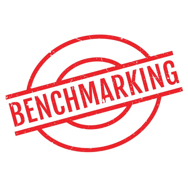 Benchmarking rubber stamp — Stock Vector