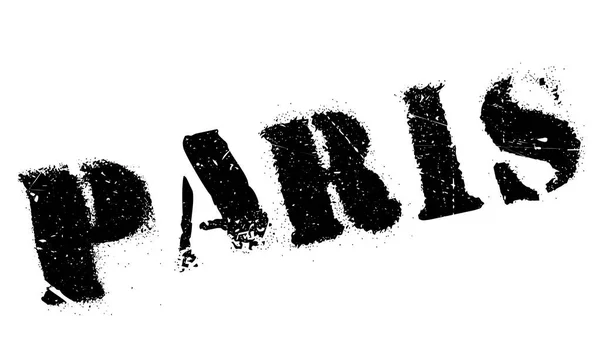 Tampon Paris caoutchouc grunge — Image vectorielle