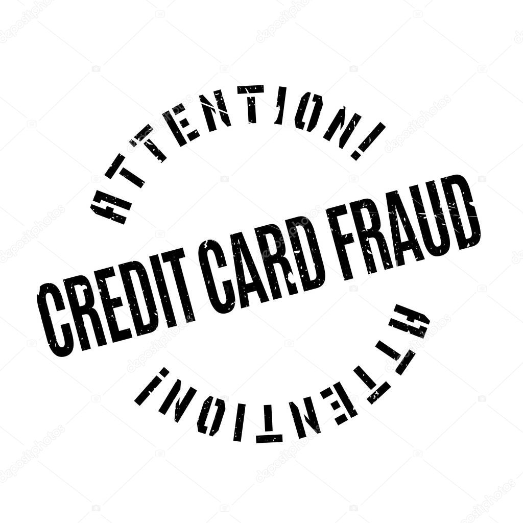 Credit Card Fraud rubber stamp
