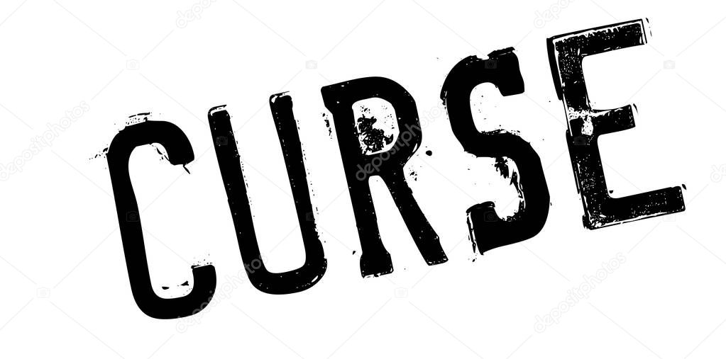 Curse rubber stamp