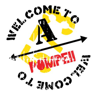 Pompeii damga kauçuk grunge