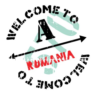 Romanya damga kauçuk grunge