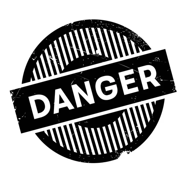 Danger tampon caoutchouc — Image vectorielle